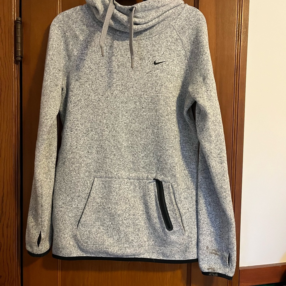 Nike Heather Gray Fleece Hoodie